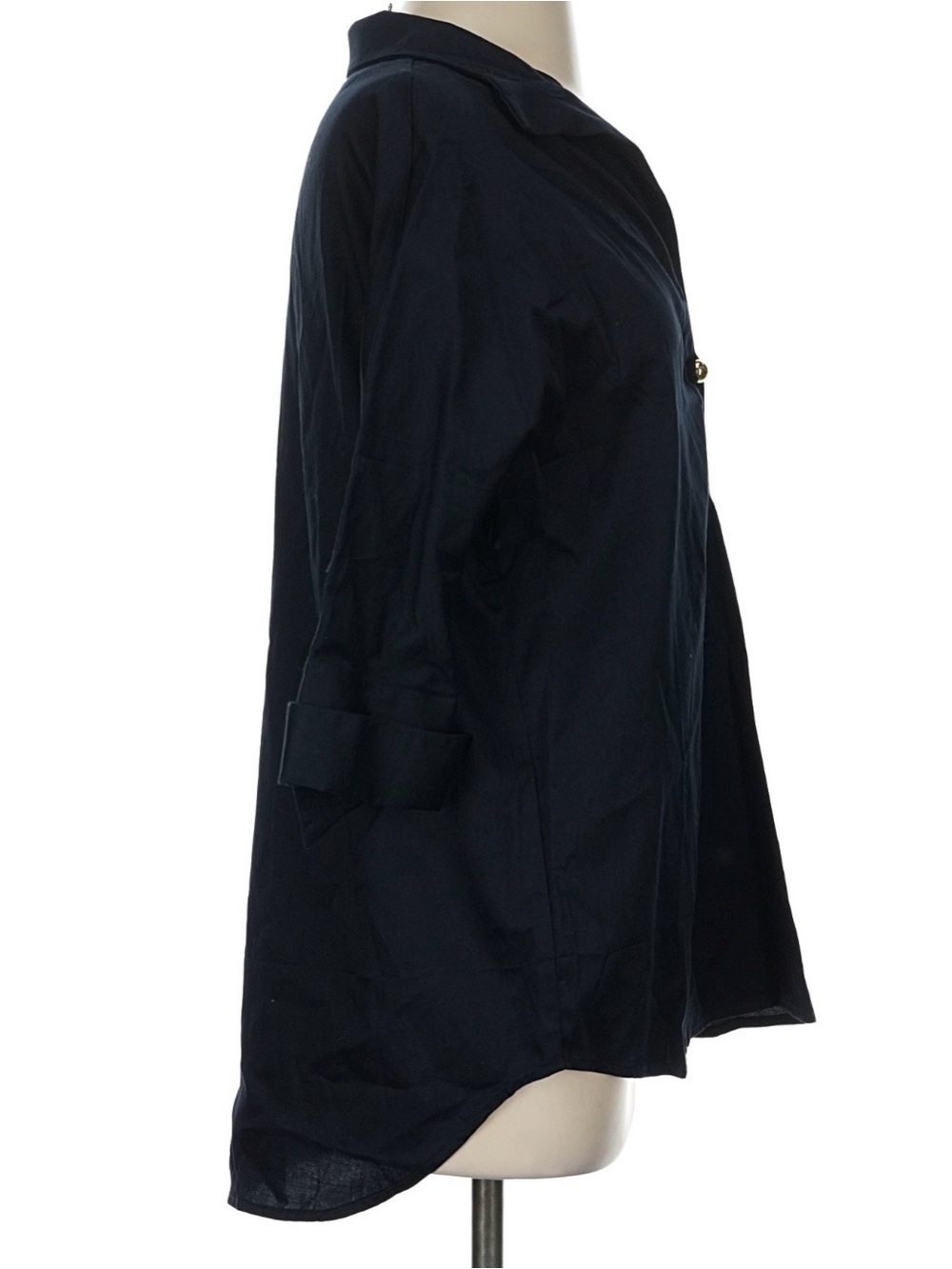 Tuckernuck Willow Blouse Navy Gold Buttons XXS - Picture 12 of 13